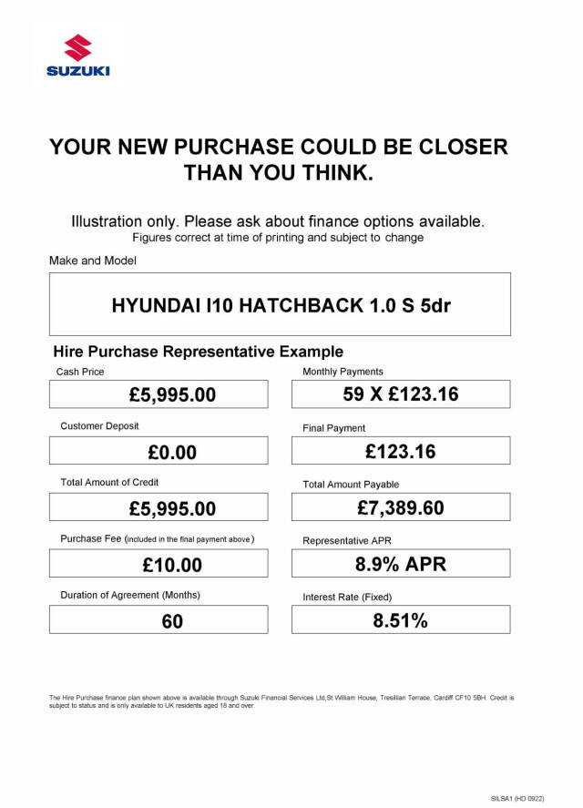 2016 Hyundai i10 1.0 S 5dr